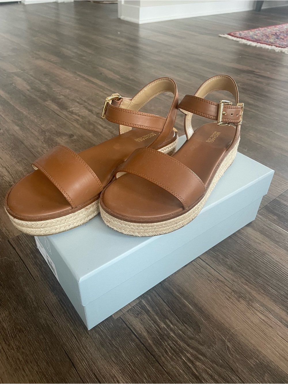 MICHAEL Michael Kors “Richie” Espadrille Platform Sandals (8.5)